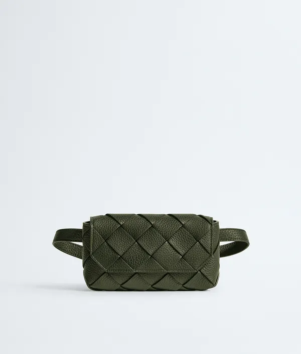 Men's Diago Belt Bag in Bark green