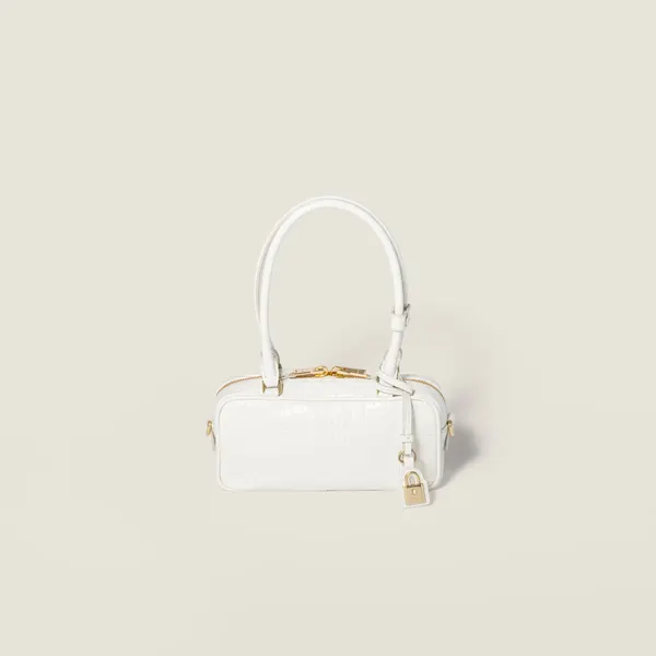 Beau croco-embossed leather mini-bag